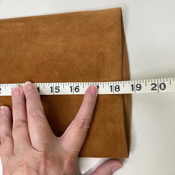 Michael Kors Avery Knee High Suede Leather Boots Stacked Heel Acorn Size 6-6.5 - Picture 7 of 14